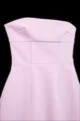 Pink Mini Dress 3D Bow, Backless Mssaz Desses