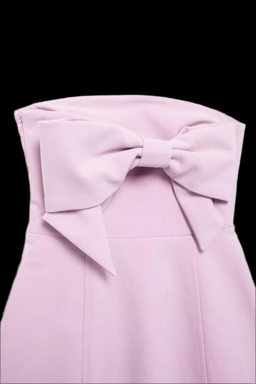 Pink Mini Dress 3D Bow, Backless Mssaz Desses