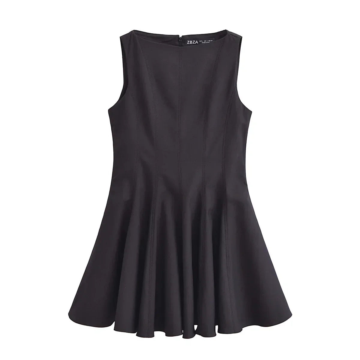 Sleeveless Pleated  Dress Mssaz Desses