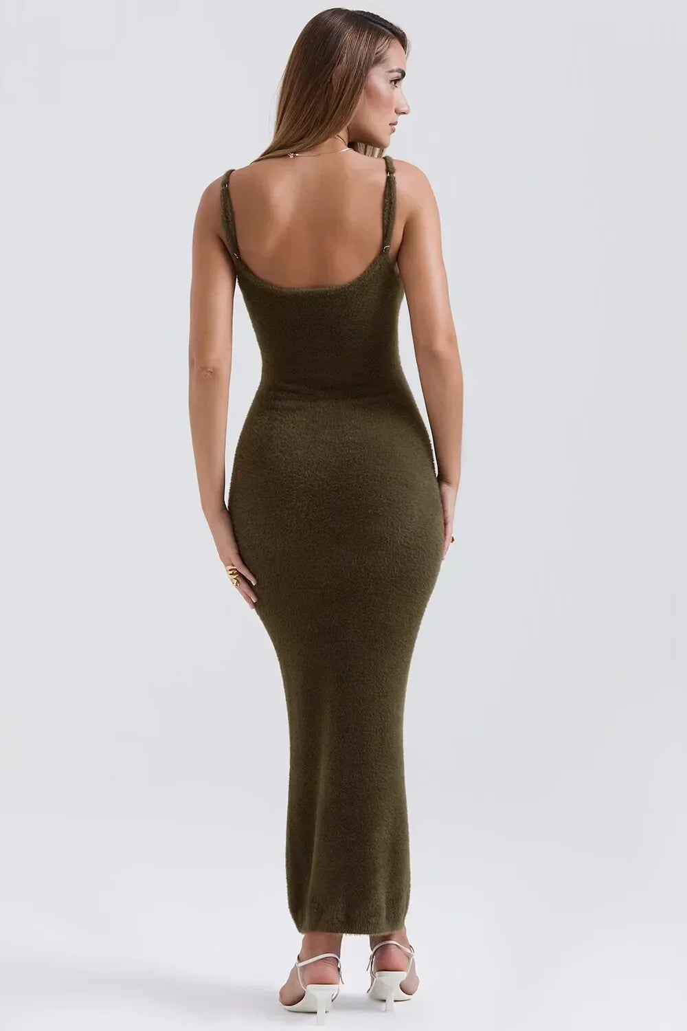 Knitted Cardigan With Camisole Dress Two-piece Set Mssaz Desses