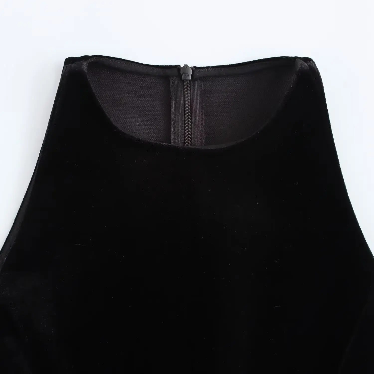 Solid Tank Velvet Mini Dress Mssaz Desses
