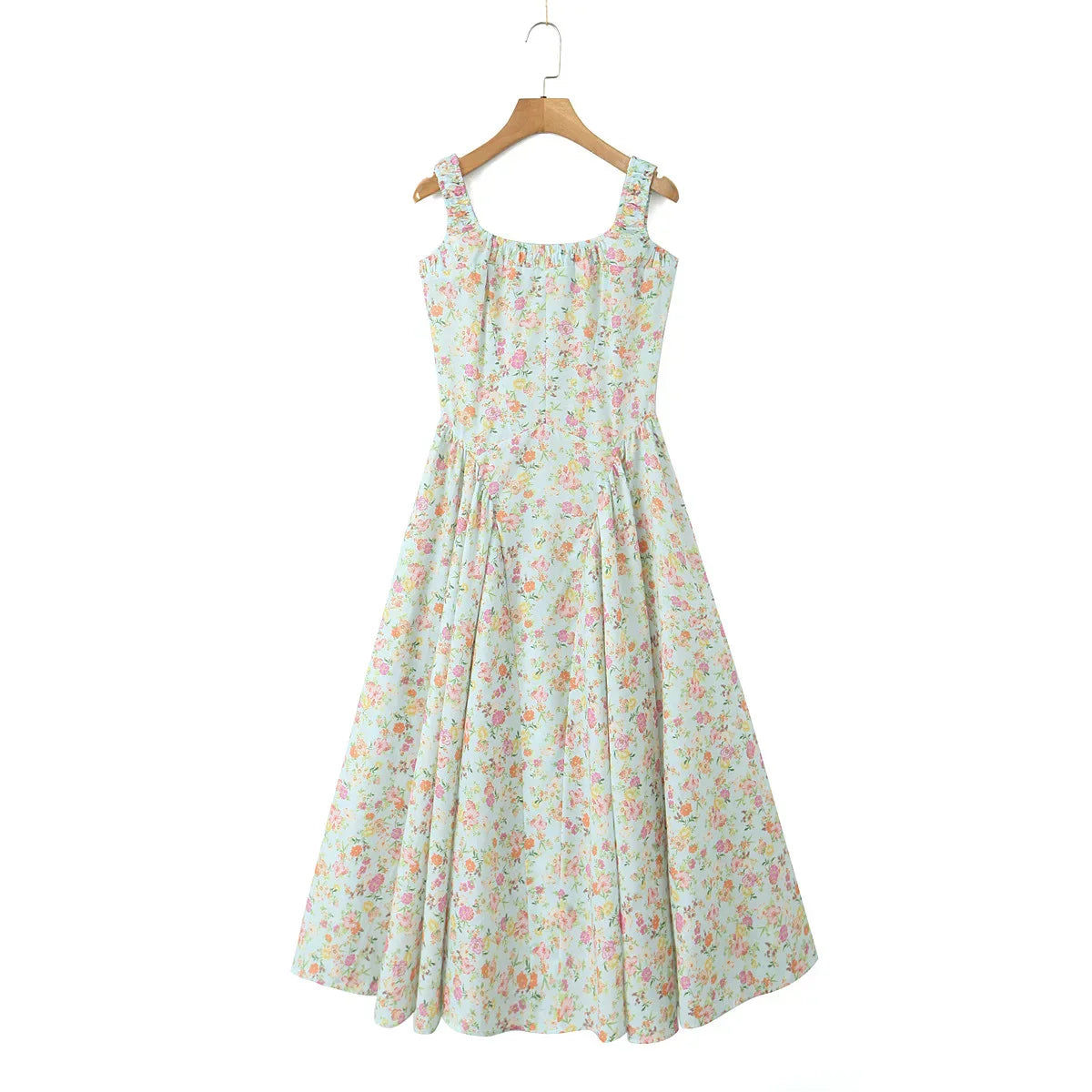Floral Midi Dress Mssaz Desses
