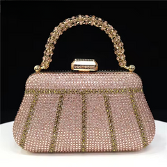 Three-Dimensional Rhinestone Embellished Mini Bag Mssza