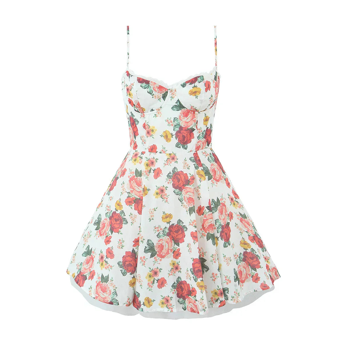 Floral Corset Mini Dress Mssaz Desses