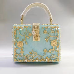 Hardware Diamond Setting Luxury Designer Handbags Mssza
