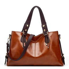 Soft Leather Large Capacity Tote Bag Mssza