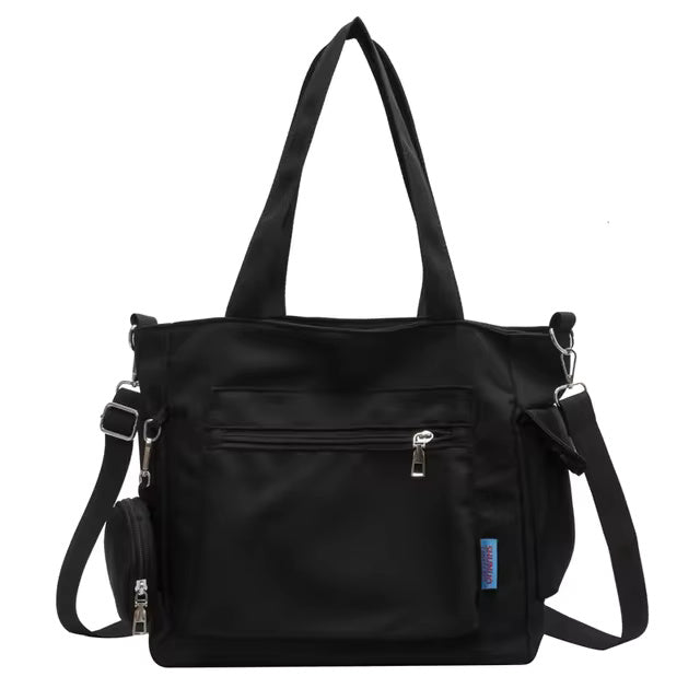 Lazy Style Canvas Composite Large Capacity Commuter Tote Bag Mssza