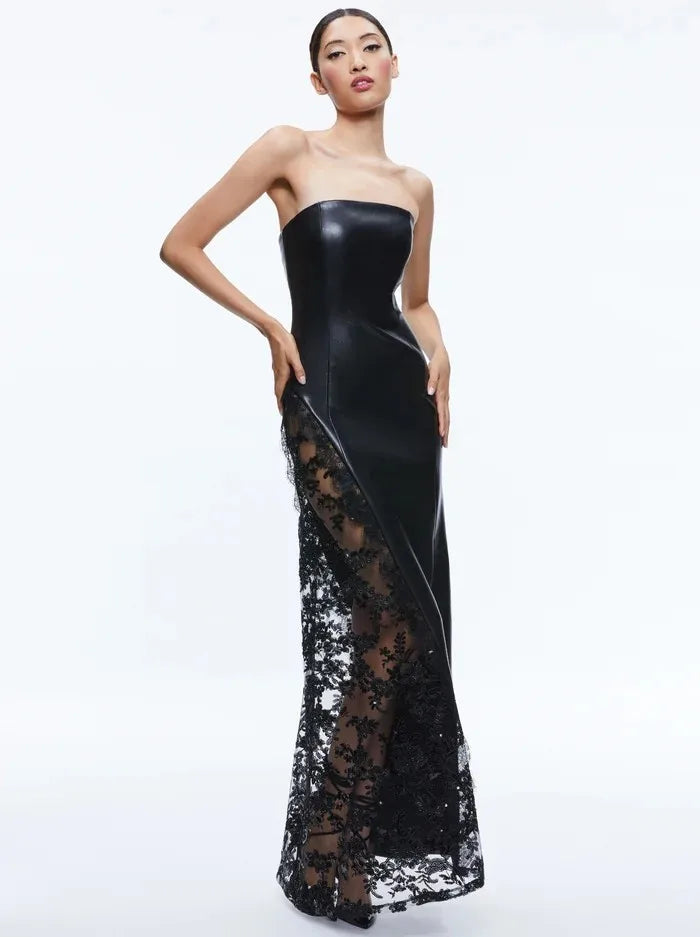 Patchwork Evening Party Dress Mssaz Desses