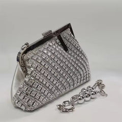Latest Irregular Diamond Rhinestone Large Capacity Clutch Mssza