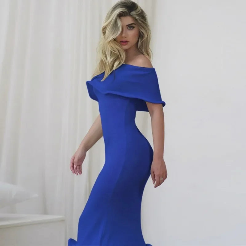 Ruffled Backless Midi Party Dress Mssaz Desses