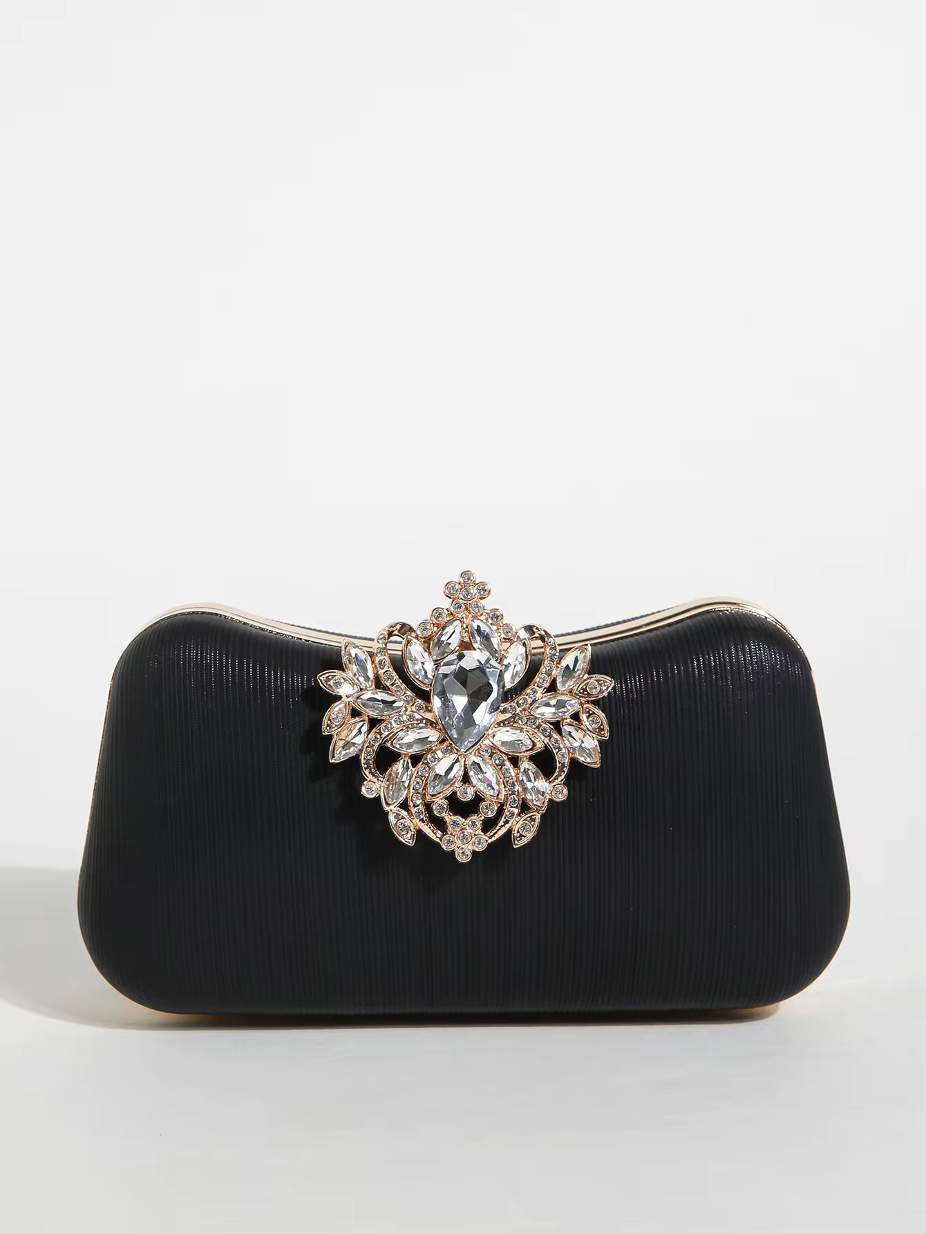 Elegant  Luxury Rhinestone Exquisite Small Boxy Clutch Mssza