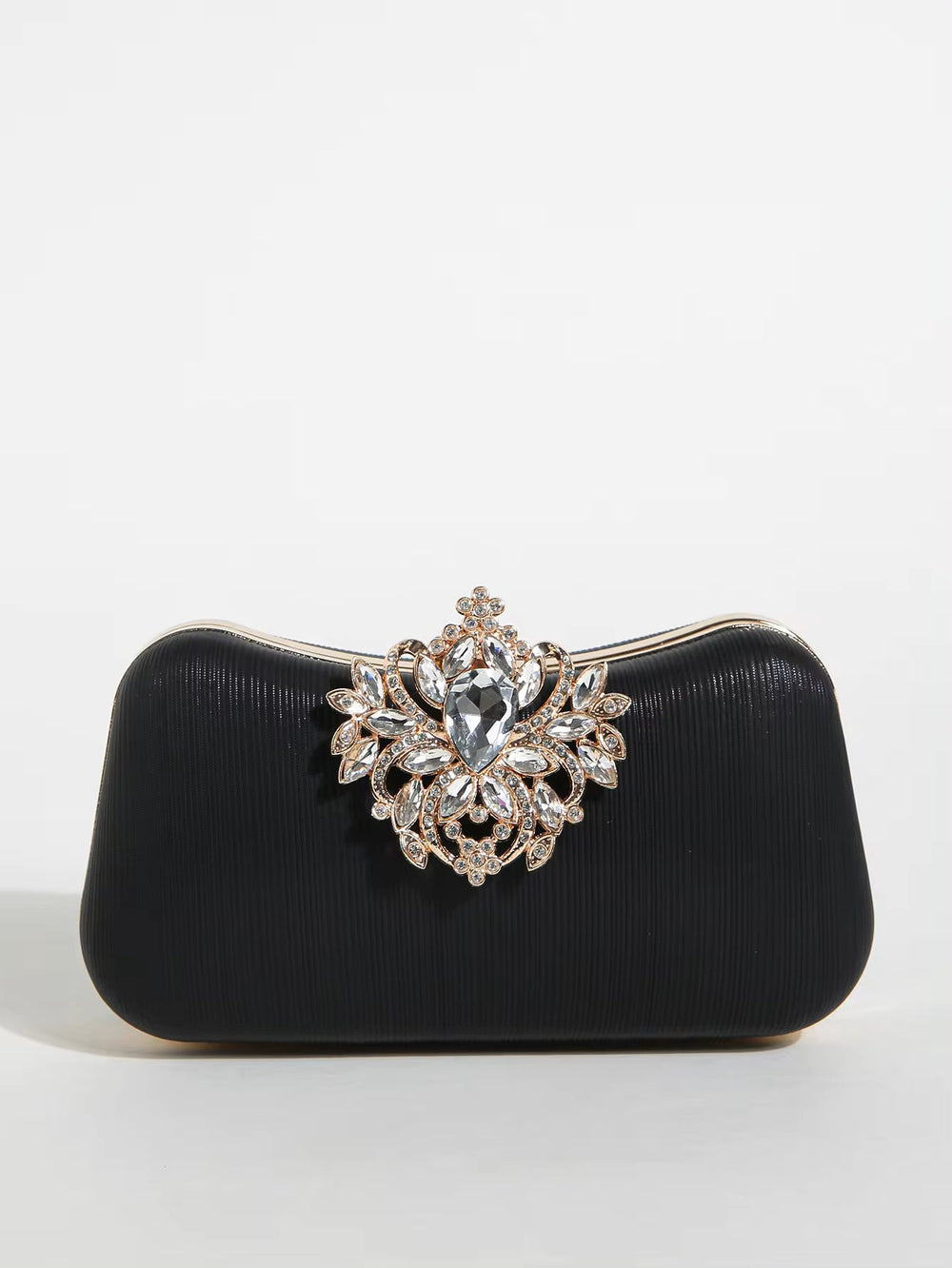 Elegant  Luxury Rhinestone Exquisite Small Boxy Clutch Mssza