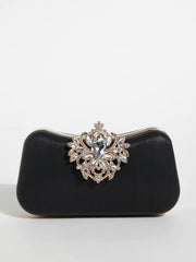Elegant  Luxury Rhinestone Exquisite Small Boxy Clutch Mssza