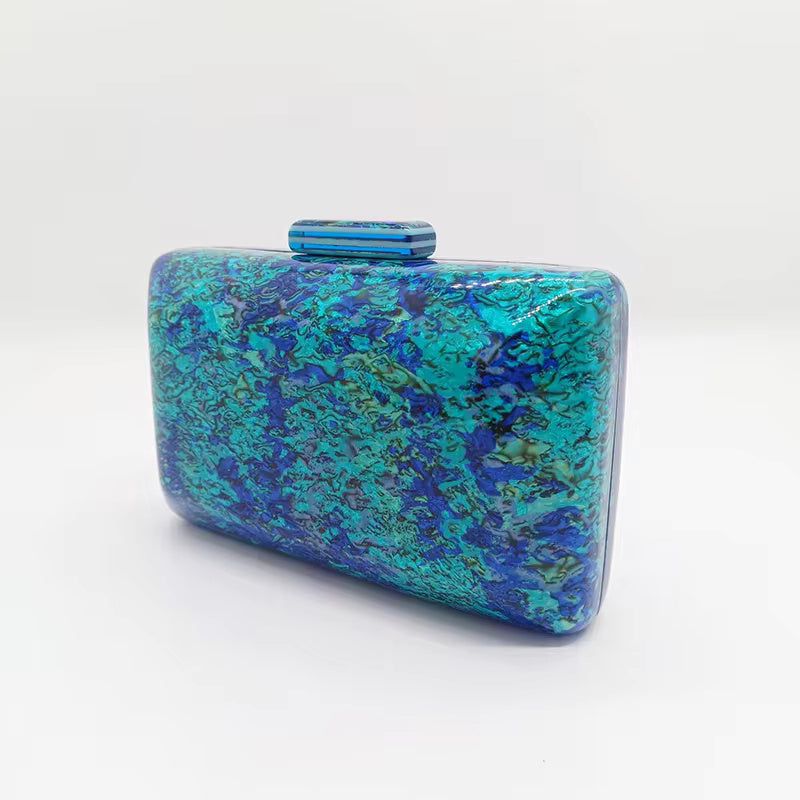 Acrylic Beaded Luxury Clutch Mssza