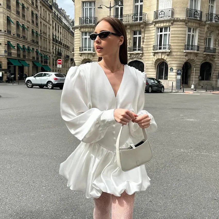 Lantern Long Sleeve Ball Gown Dress Mssaz Desses