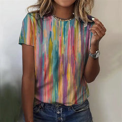 Elegant Casual Pretty 3D Print Scales T Shirt Mssza
