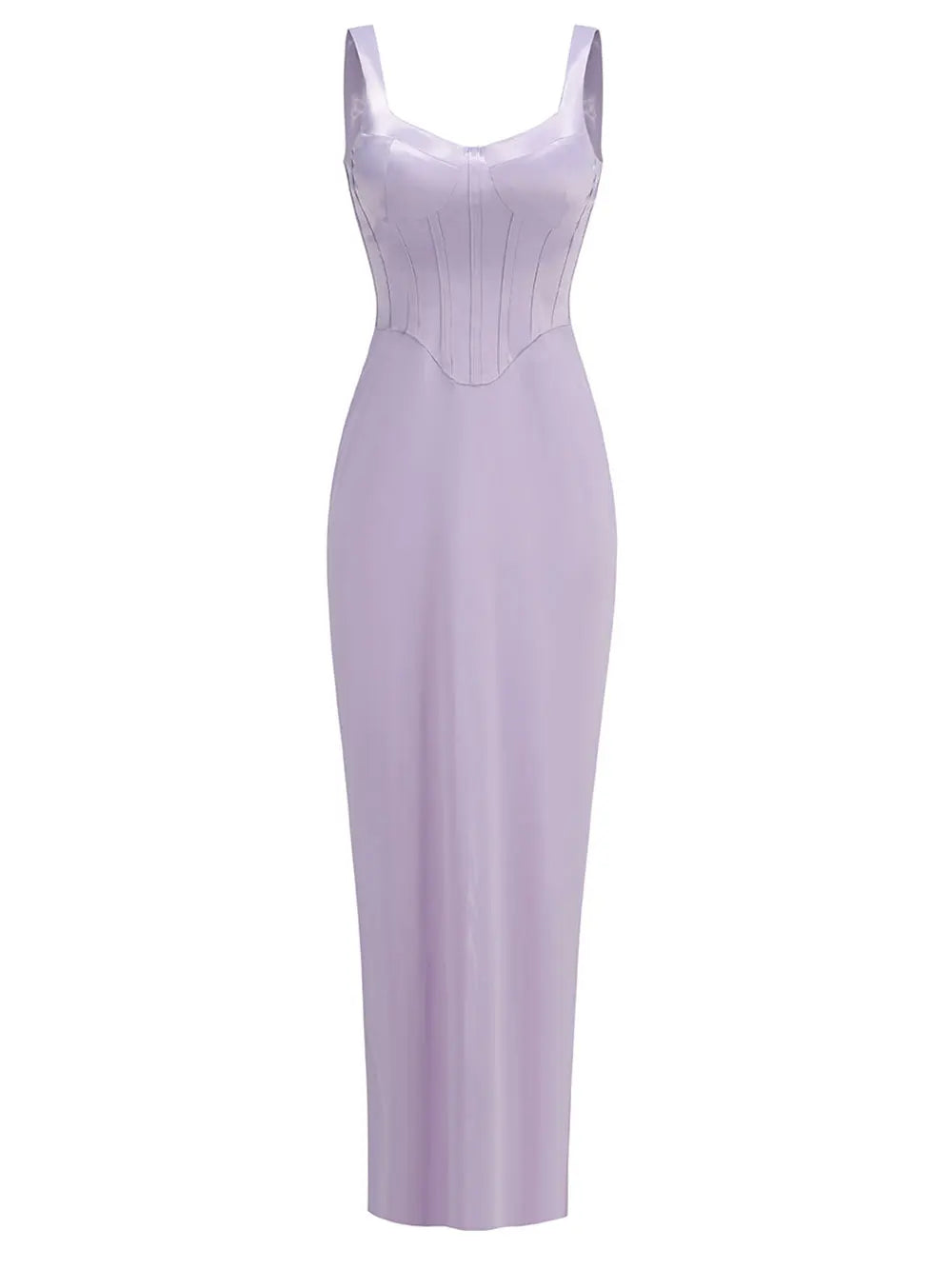 Satin Camisole Sleeveless Bodycon Long Dress Mssaz Desses