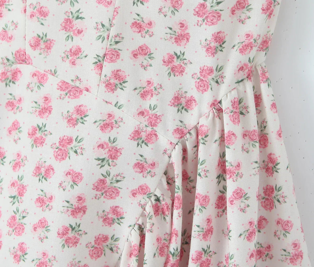 Floral Midi Dress Mssaz Desses
