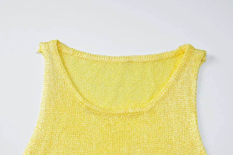 Solid Knit Top And Mini Skirt 2 Pcs Suit Mssaz Desses