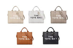 Casual Leather Symatic Large -capacity Tote Bags Mssza