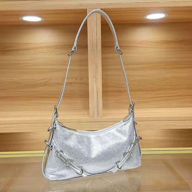 Satin Glitter Shiny Diamonds Clutch Purse Mssza