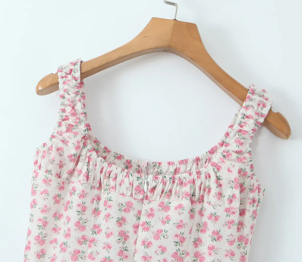 Floral Midi Dress Mssaz Desses