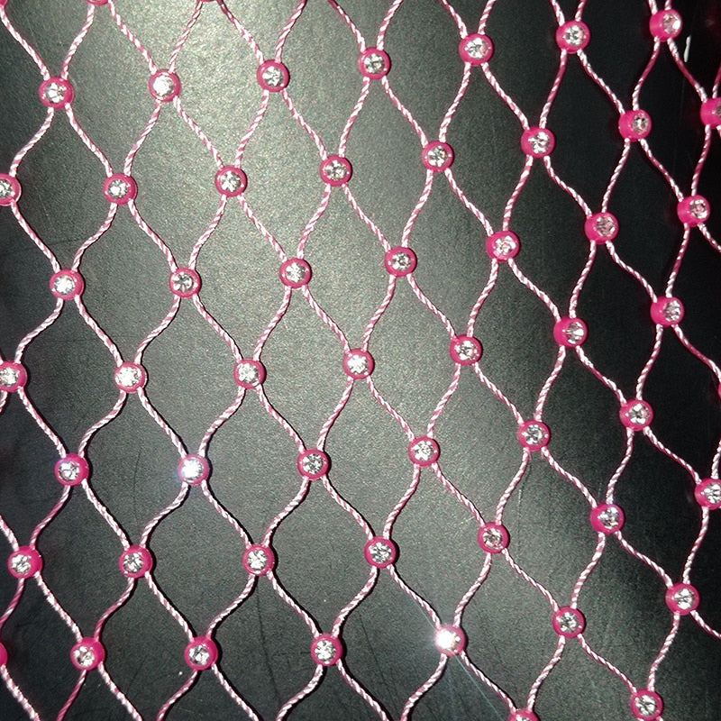 Bling Rhinestones Fishnet Mini Dress  Long Sleeve Crystal Dress Mssaz Desses