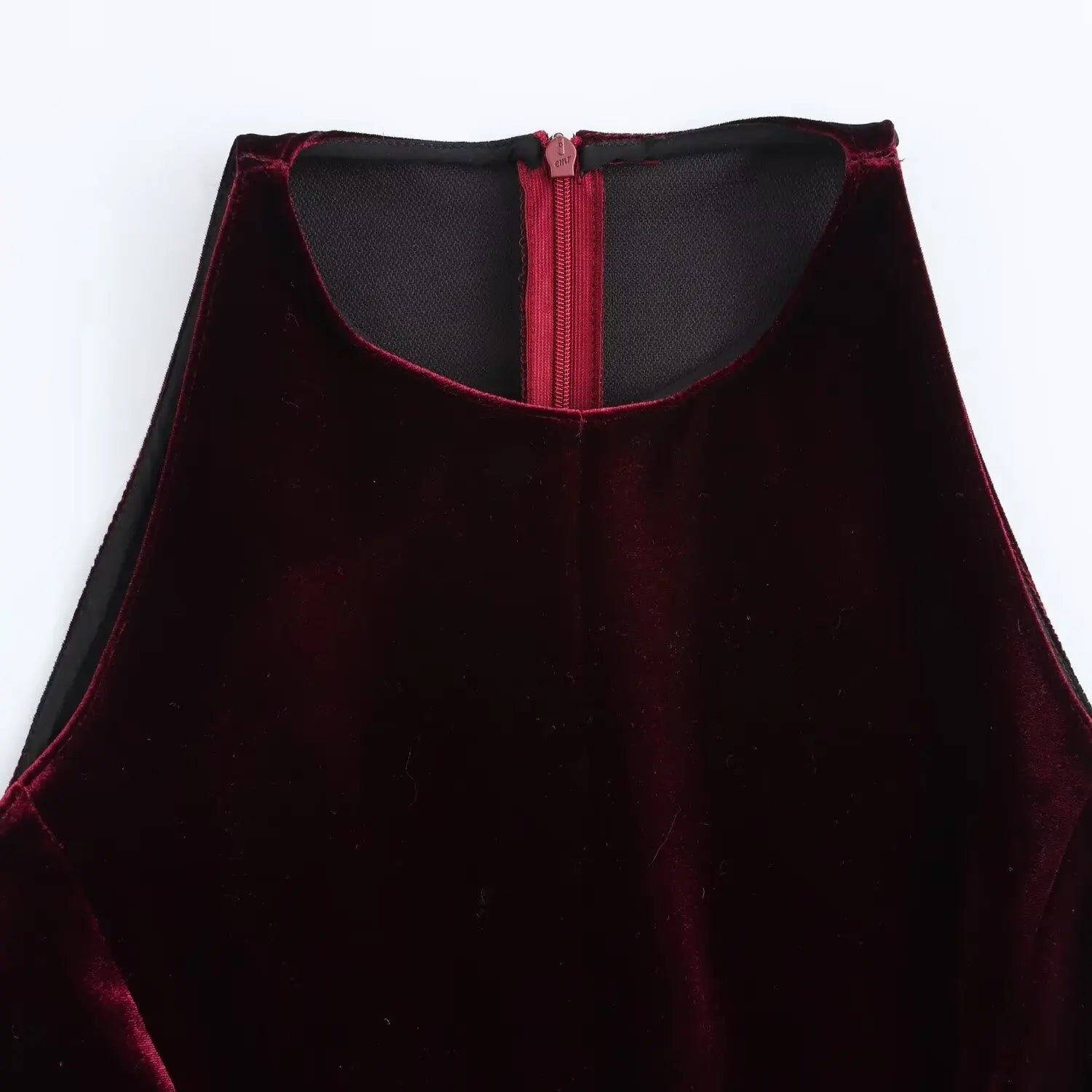 Solid Tank Velvet Mini Dress Mssaz Desses