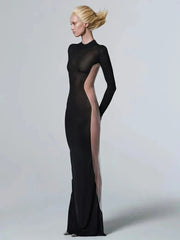 Solid Patchwork Black Milk Silk Dress Mssaz Desses