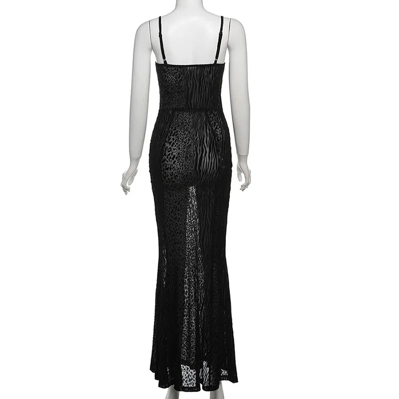 Panther Print Open Back Bodycon Dress Mssaz Desses