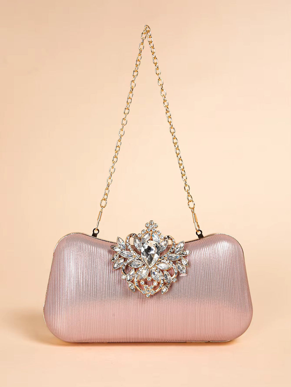 Elegant  Luxury Rhinestone Exquisite Small Boxy Clutch Mssza