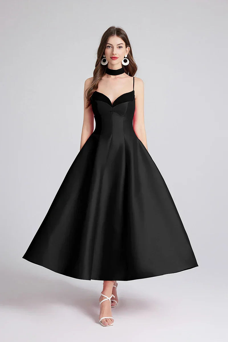 Chest Pad Wrap Corset A Line Pleated Halter Dress Mssaz Desses