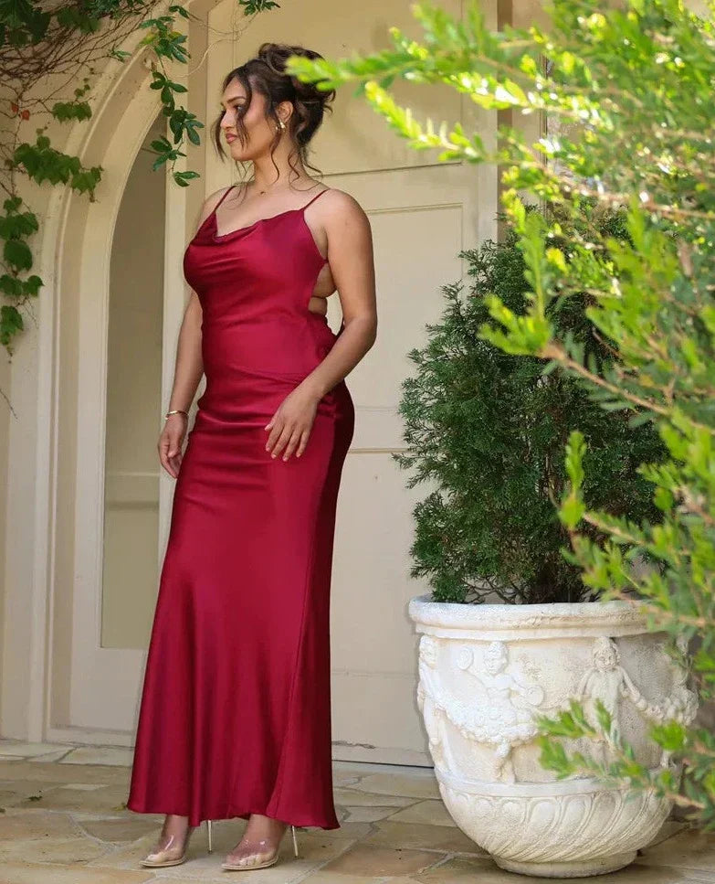 3D Flower Draped Open Back Maxi Dress Mssaz Desses