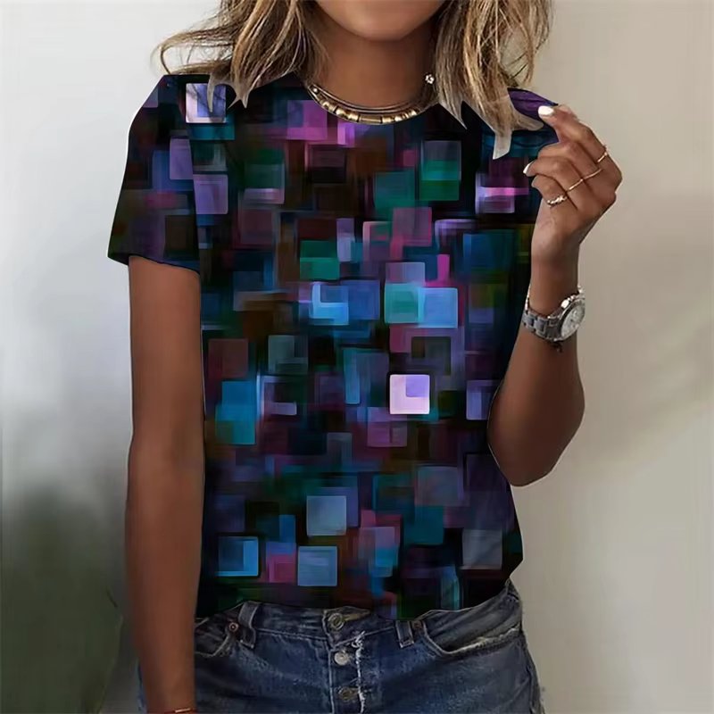 Eye Catching Pretty 3D Print Scales T Shirt for Everyday Wear Mssza