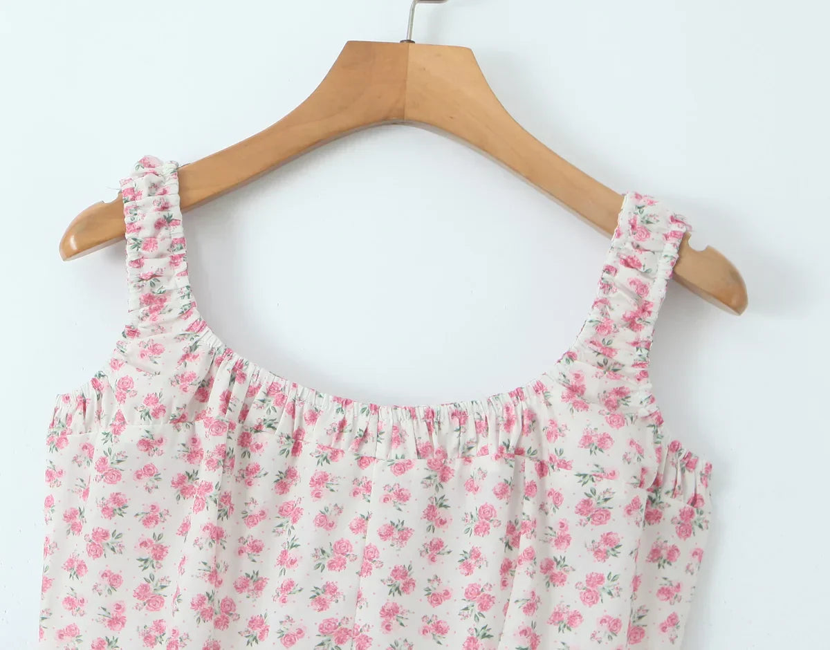 Floral Midi Dress Mssaz Desses