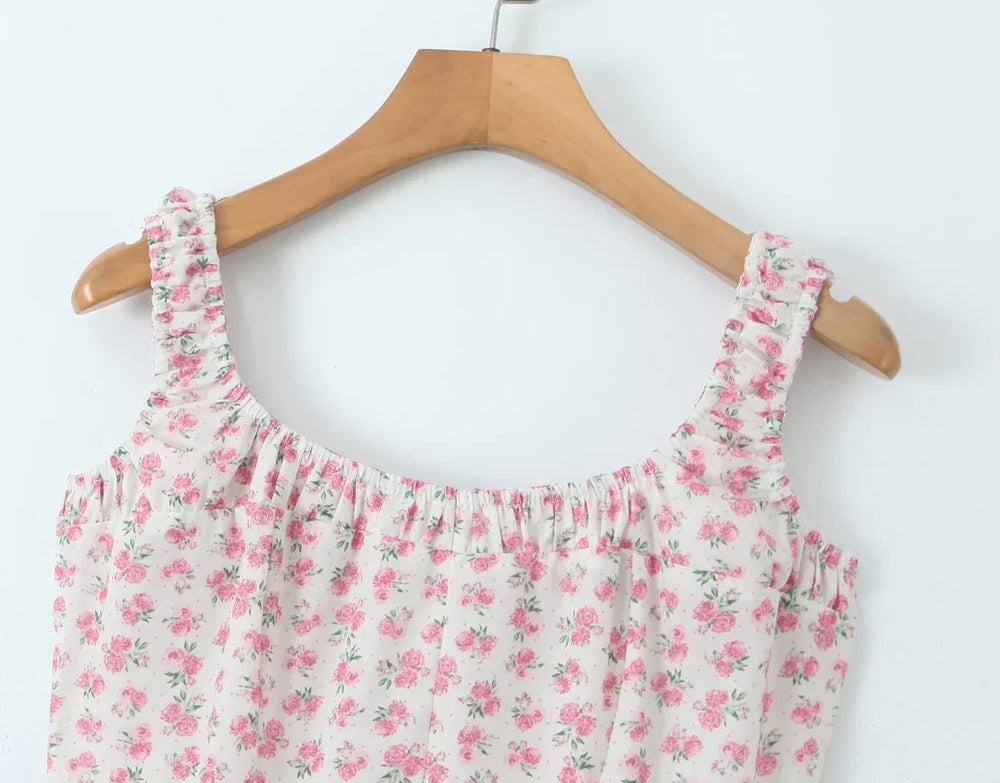 Floral Midi Dress Mssaz Desses