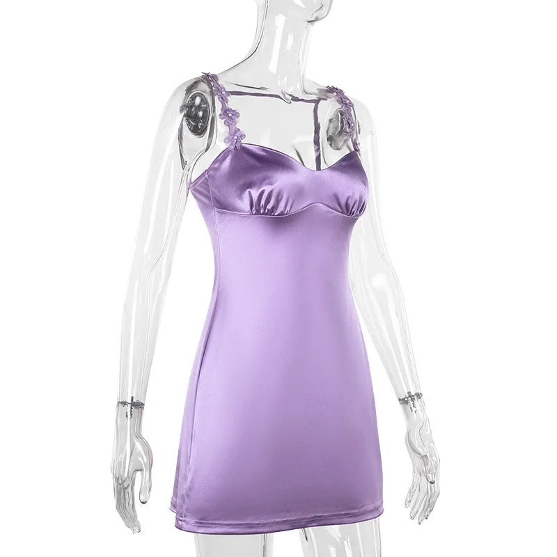 Spaghetti Strap Mini Dress Backless Bodycon Party Wear Mssaz Desses