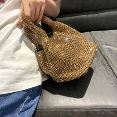 Rhinestone Shiny Crystal Luxury Designer Clutch Bag Mssza
