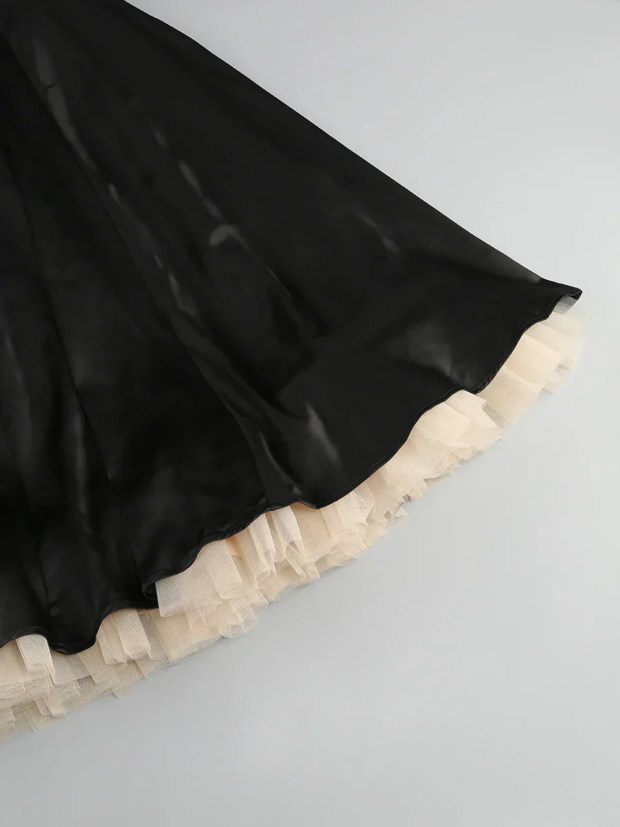 Solid Fit And Flare Spaghetti Strap Mini Dress Mssaz Desses