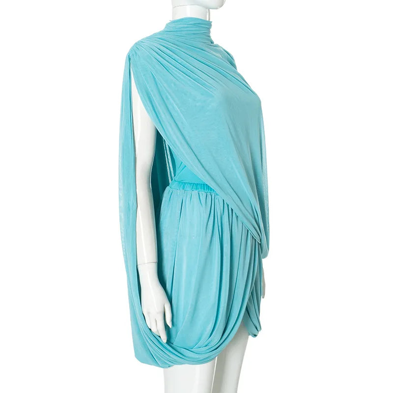 Strapless Shawl Vest Mini Skirt Suit Mssaz Desses