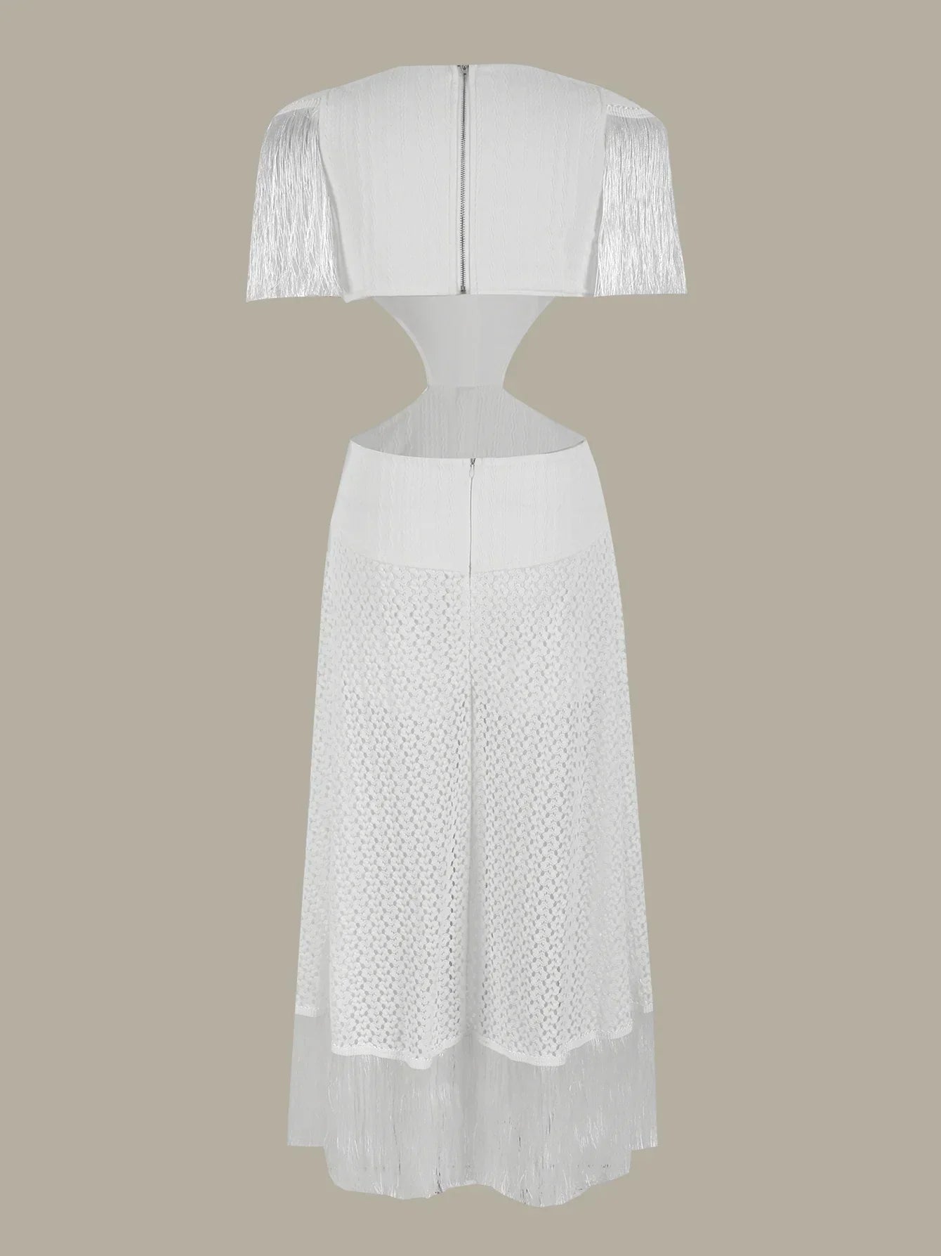 Deep V-Neck Tassel Long Party Dress Mssaz Desses