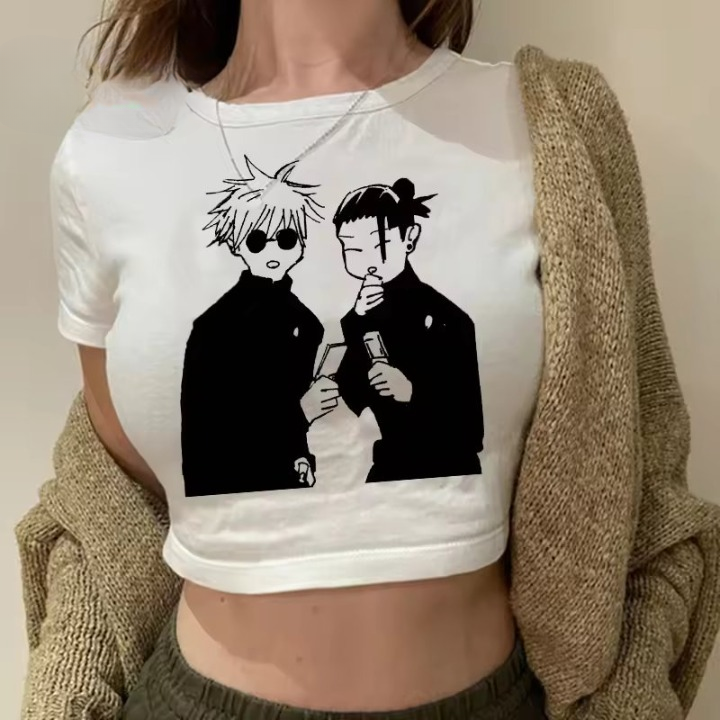 Anime Crop Top with Jujutsu Kaisen Vibes Mssza