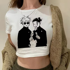 Anime Crop Top with Jujutsu Kaisen Vibes Mssza