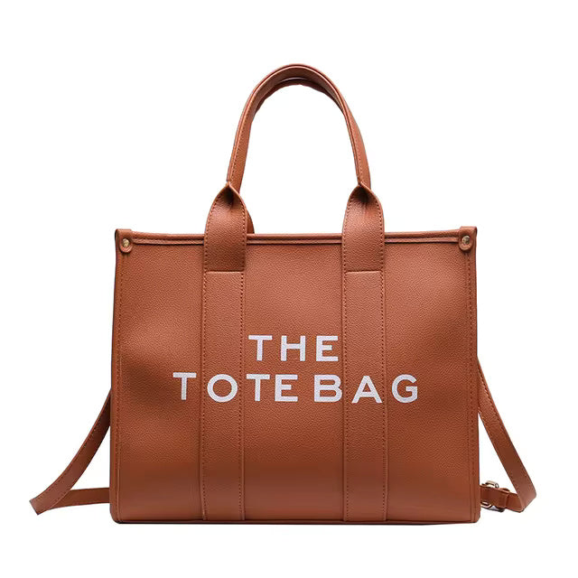 Luxury Soft PU Leather Designer Tote Bag Mssza