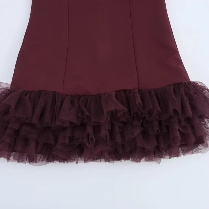 Long Sleeve Slim Sequins Feather Dress Mssaz Desses