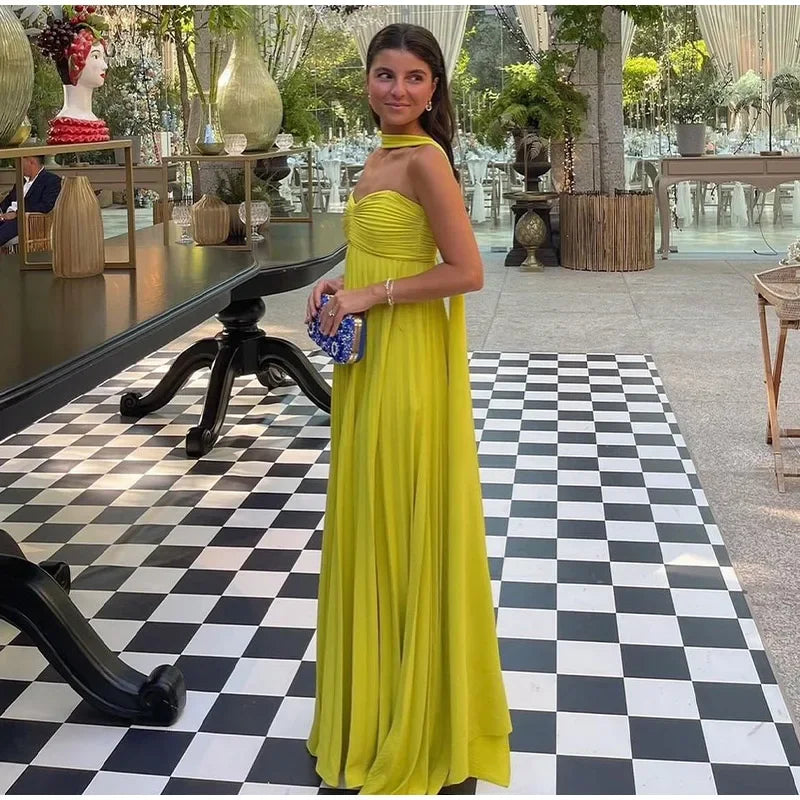 Strapless Pleated Maxi Dress Mssaz Desses