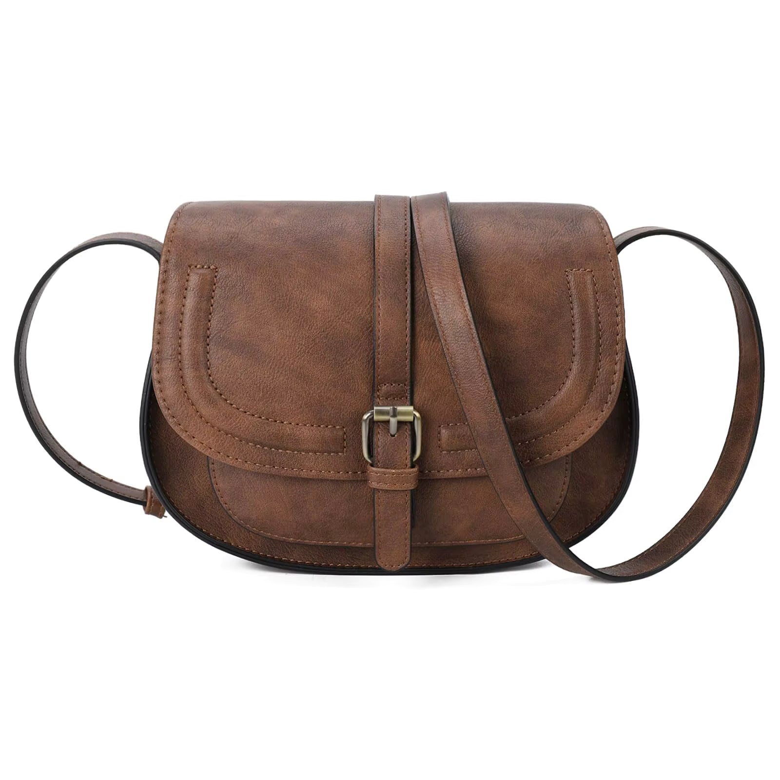 Saddle Shoulder Purse and Boho With Strap Faux Leather Crossbody Bags Mssza
