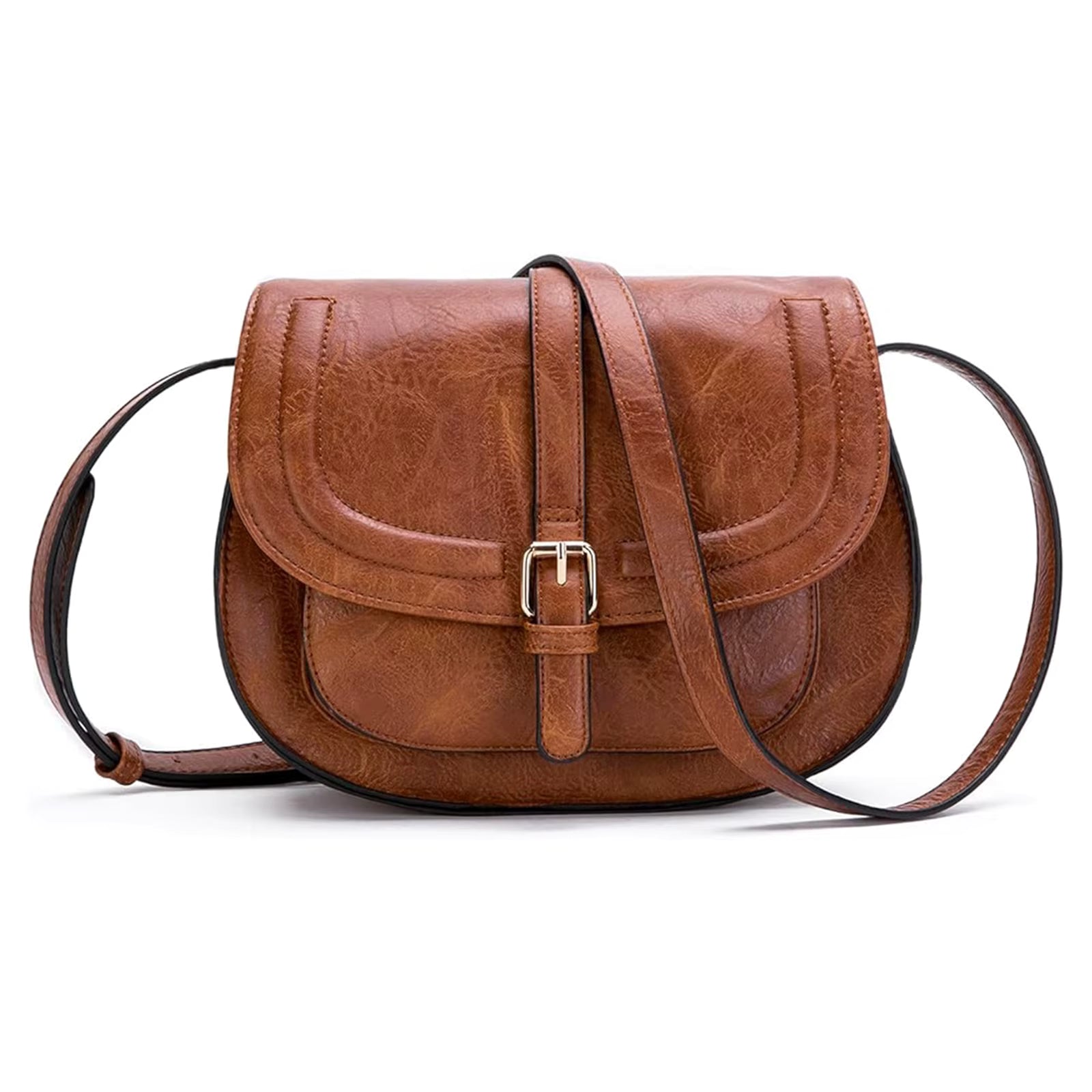 Saddle Shoulder Purse and Boho With Strap Faux Leather Crossbody Bags Mssza