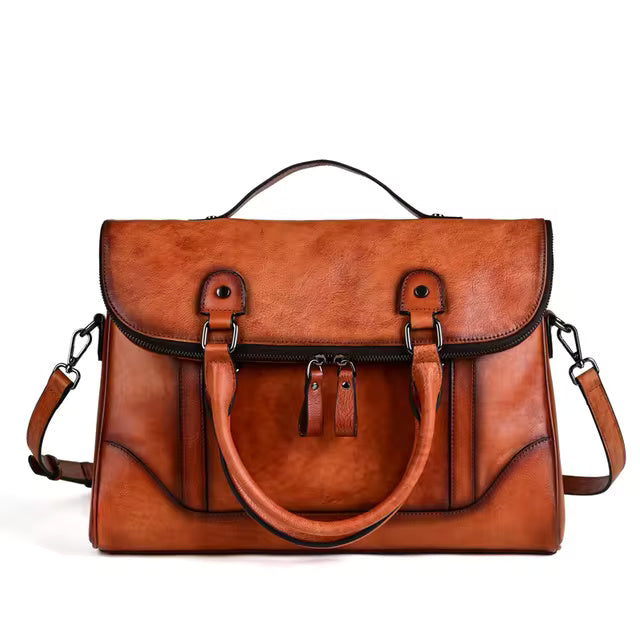 Genuine Leather Vintage Crossbody Handbag Mssza