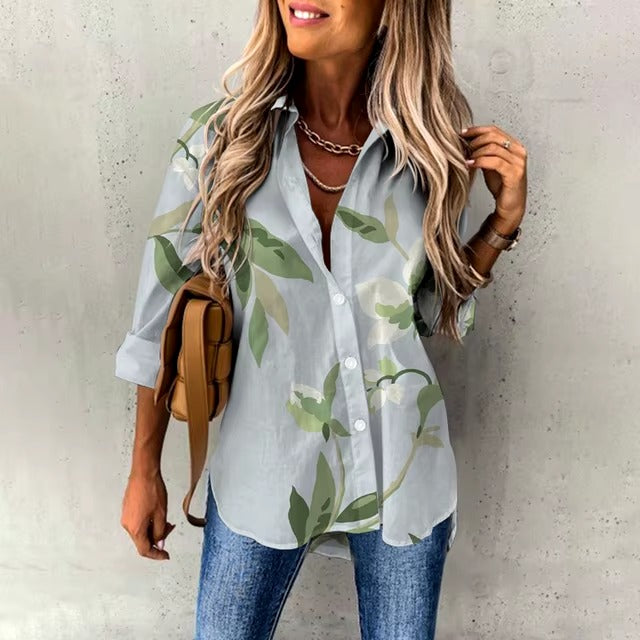 Elegant Comfortable Street Slight Stretch Loose Shirt Mssza